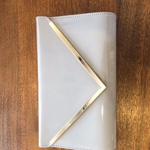 ALDO grey clutch